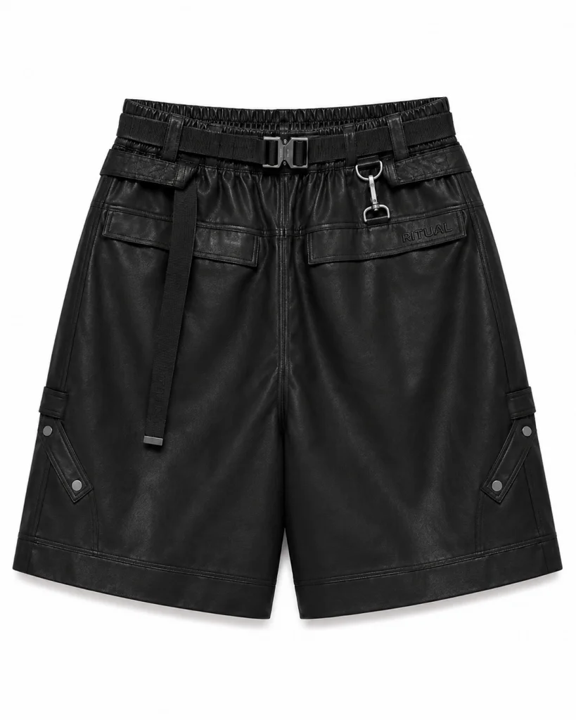 Ritual Leather Shorts / Black