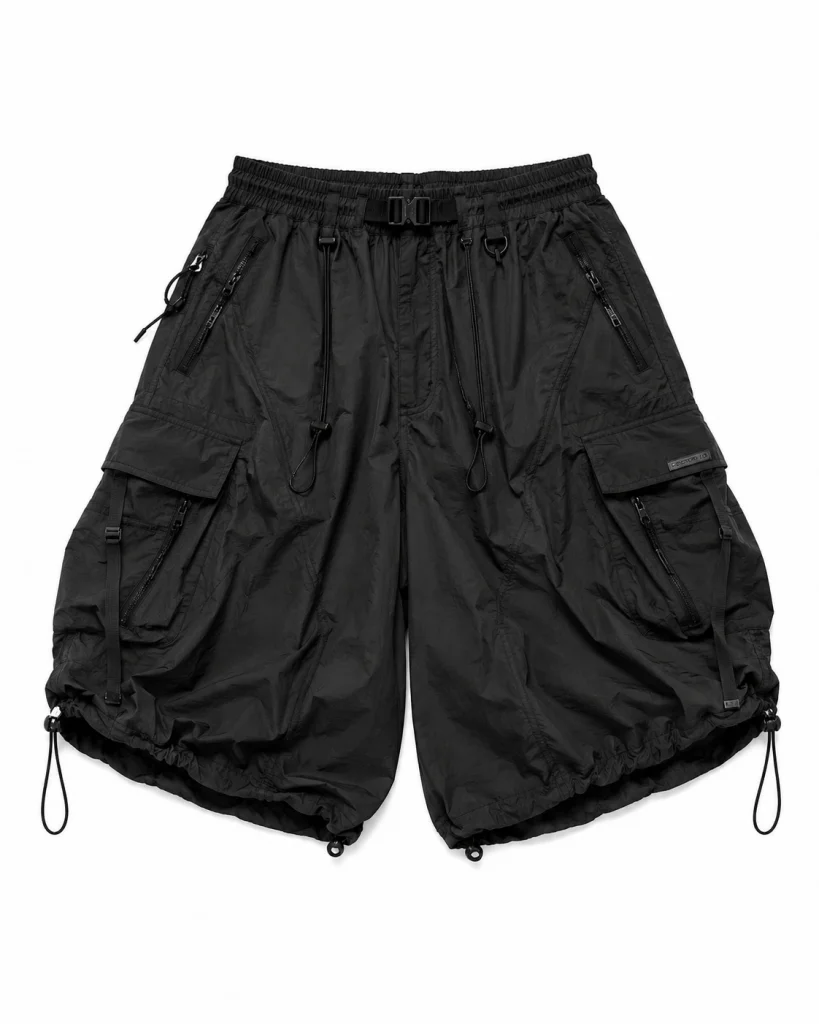 Sector-00 Parachute Shorts / Black